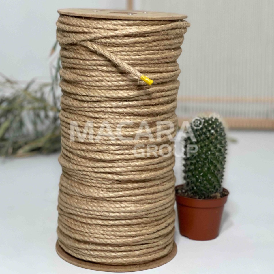 100% Natural 3 ply Jute Rope 6 mm