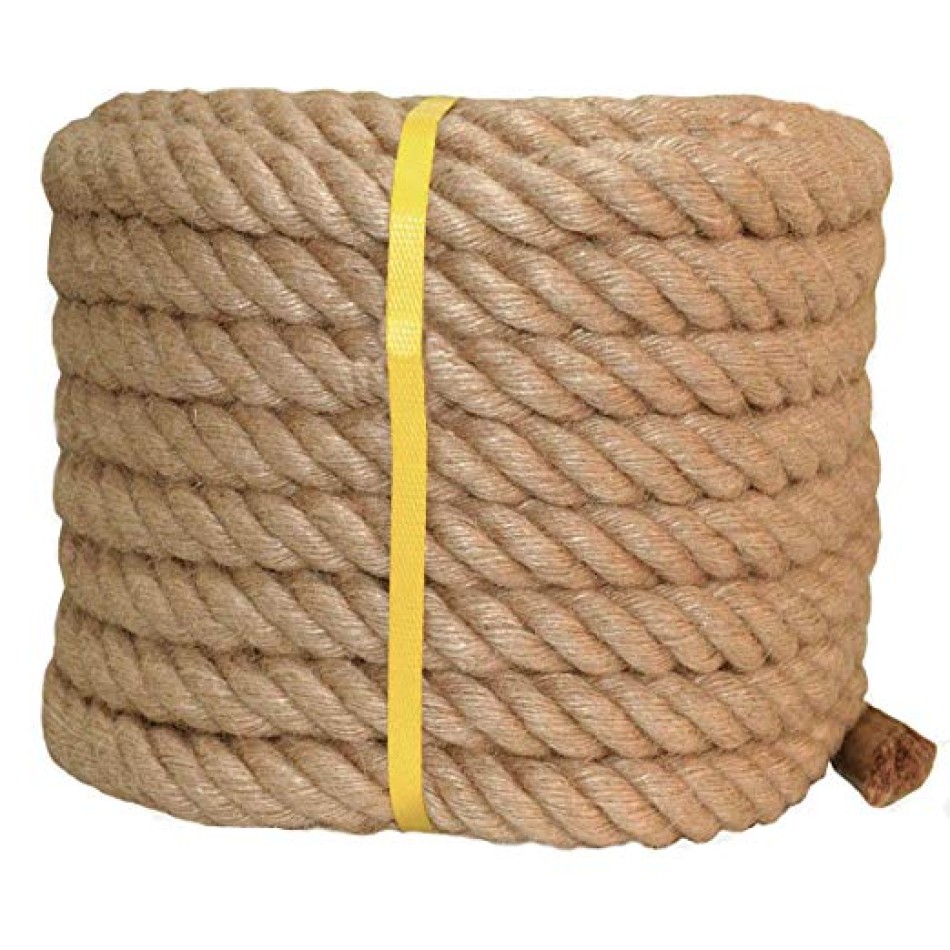 100% Natural 4 ply Jute Rope 40 mm