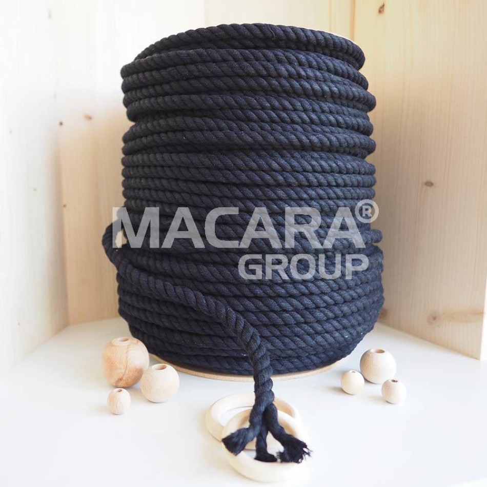 Recycled Colored Cotton Rope 10 mm