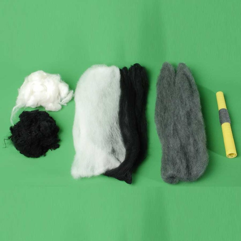 Wool and acrylic mixk
